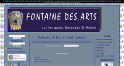 Desktop Screenshot of fontainedzarts.com